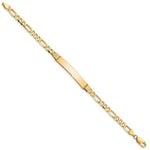 Load image into Gallery viewer, 10K Yellow Gold Figaro Link ID Bracelet
