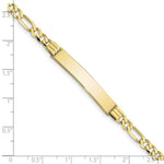 Load image into Gallery viewer, 10K Yellow Gold Figaro Link ID Bracelet

