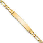 Load image into Gallery viewer, 10K Yellow Gold Figaro Link ID Bracelet
