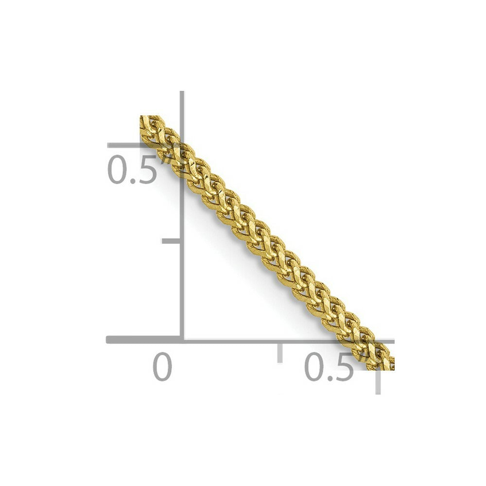 10K Yellow Gold 1.3mm Franco Chain