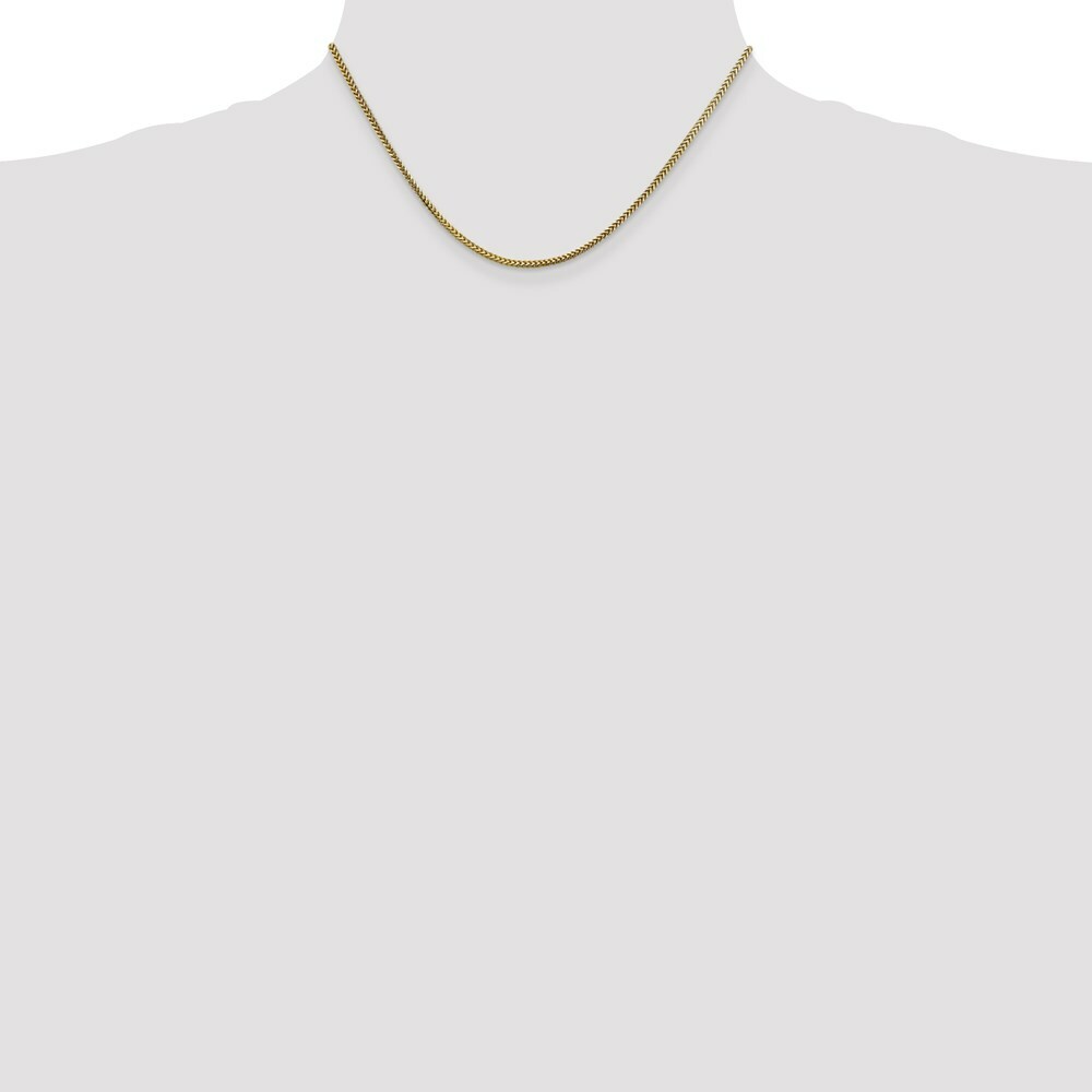 10K Yellow Gold 1.5mm Franco Chain
