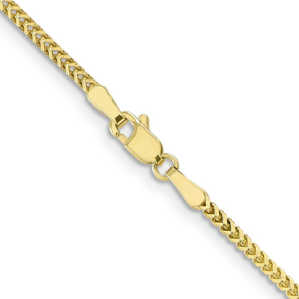 10K Yellow Gold 1.5mm Franco Chain