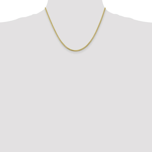 10K Yellow Gold 2.0mm Franco Chain