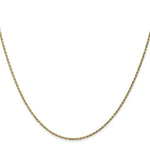 Load image into Gallery viewer, 10K Yellow Gold 1.2mm Machine Made Diamond-cut Rope Chain Necklace
