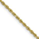 Load image into Gallery viewer, 10K Yellow Gold 1.75mm Handmade Diamond-cut Rope Chain Necklace

