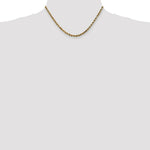 Load image into Gallery viewer, 10K Yellow Gold 3.5mm Handmade Diamond-cut Rope Chain Necklace
