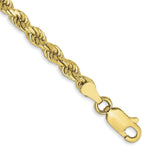 Load image into Gallery viewer, 10K Yellow Gold 3.5mm Handmade Diamond-cut Rope Chain Bracelet

