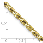 Load image into Gallery viewer, 10K Yellow Gold 4mm Handmade Diamond-cut Rope Chain Necklace
