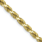 Load image into Gallery viewer, 10K Yellow Gold 4mm Handmade Diamond-cut Rope Chain Necklace
