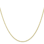 Load image into Gallery viewer, 10K Yellow Gold 1.35mm Carded Cable Rope Chain
