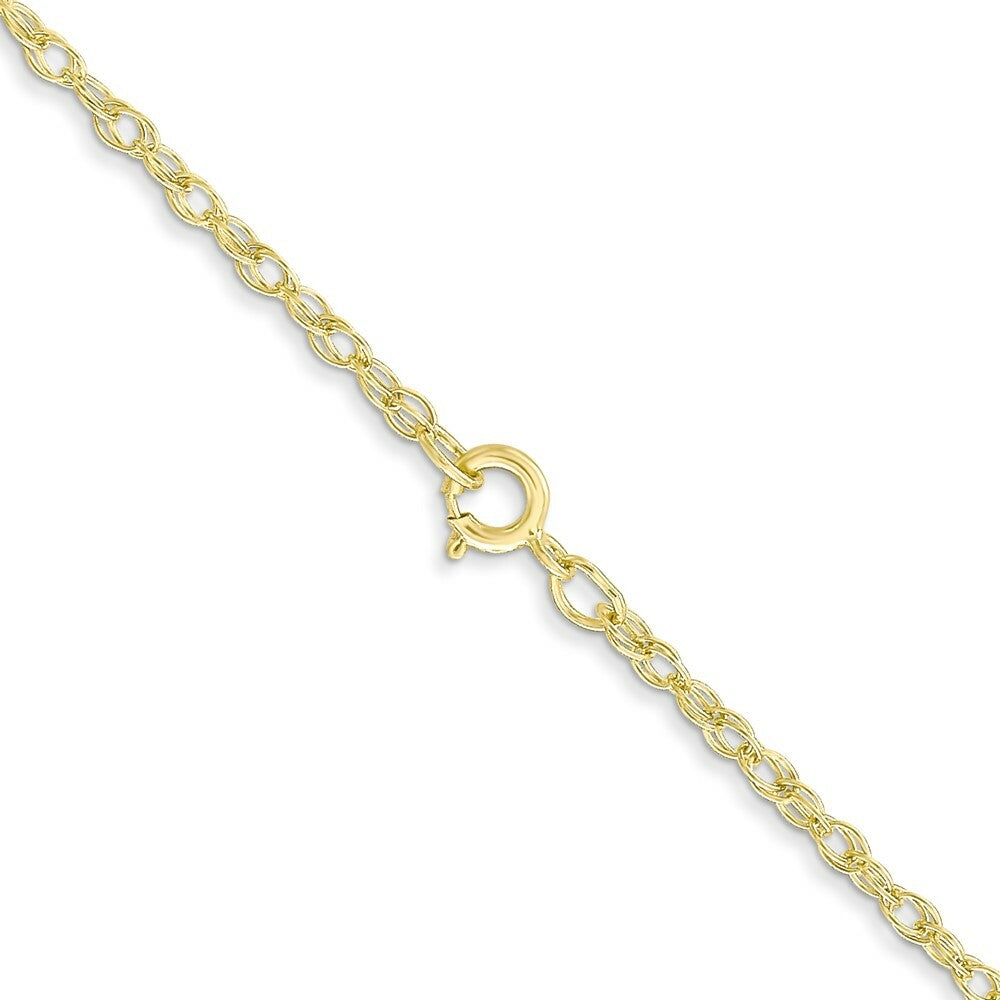 10K Yellow Gold 1.35mm Carded Cable Rope Chain