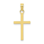 Load image into Gallery viewer, 10K Yellow White Gold 3-D Cross Pendant
