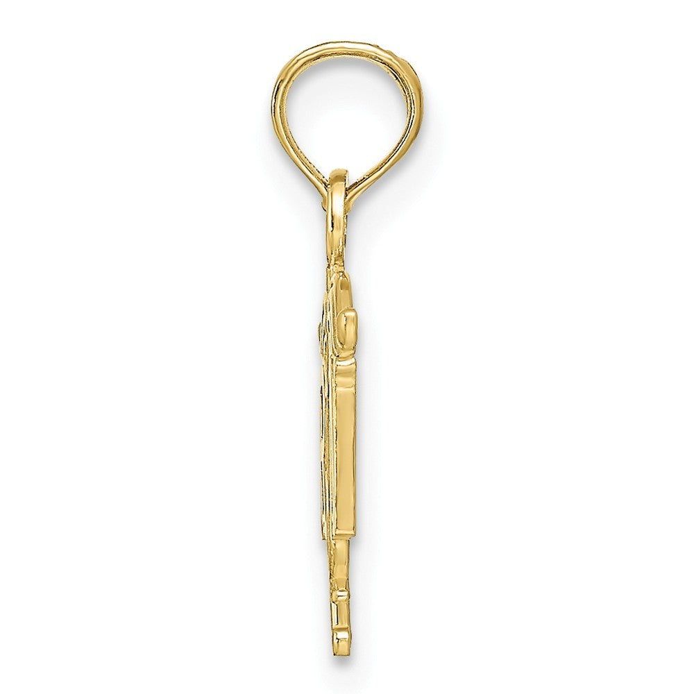 10K Yellow White Gold Registered Nurse Pendant