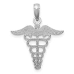 Load image into Gallery viewer, 10K Yellow White Gold Cadudeus Pendant
