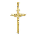 Load image into Gallery viewer, 10K Yellow White Gold INRI Crucifix Pendant
