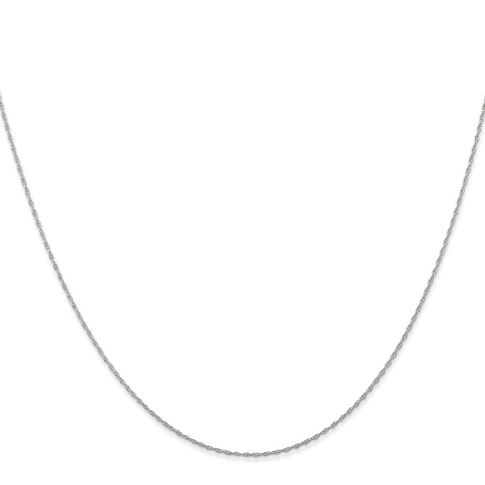 10K White Gold Carded Cable Rope Chain Necklace