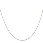 Load image into Gallery viewer, 10K White Gold Carded Cable Rope Chain Necklace
