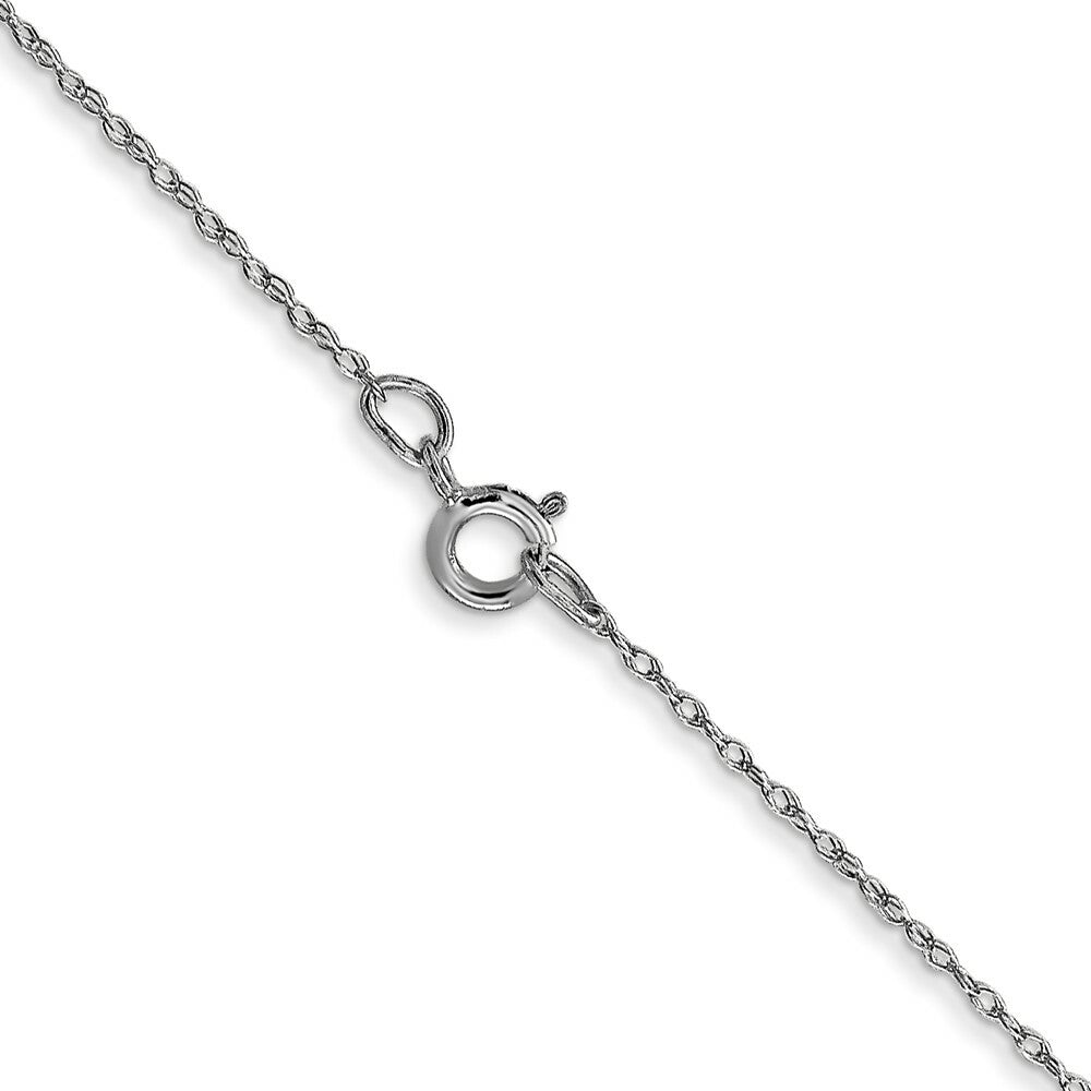 10K White Gold Carded Cable Rope Chain Necklace