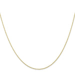 Load image into Gallery viewer, 10K Yellow Gold Carded Cable Rope Pendant Chain Necklace
