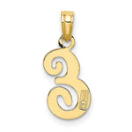 Load image into Gallery viewer, 10K Yellow Gold Polished Script Initial Charm Pendant
