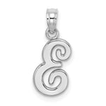 Load image into Gallery viewer, 10K White Gold Polished Script Initial Charm Pendant
