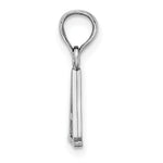 Load image into Gallery viewer, 10K White Gold Polished Block Initial Charm Pendant
