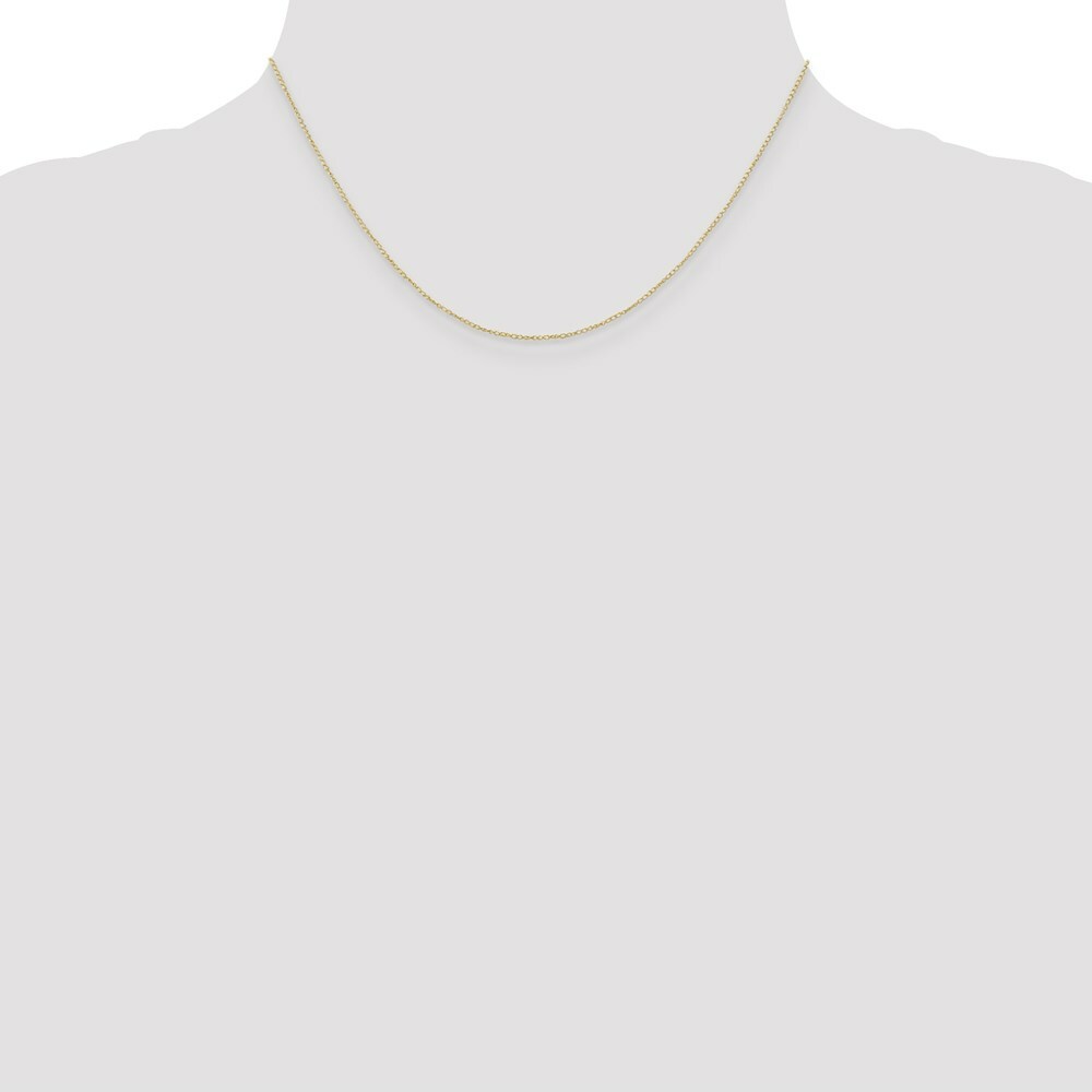 10K Yellow Gold .42mm Carded Curb Chain