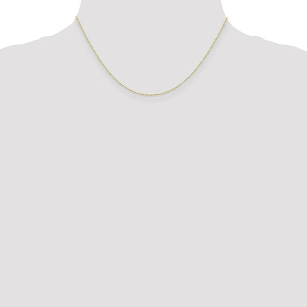10K Yellow Gold .42mm Carded Curb Chain