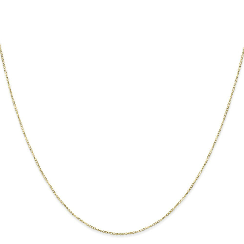 10K Yellow Gold .42mm Carded Curb Chain