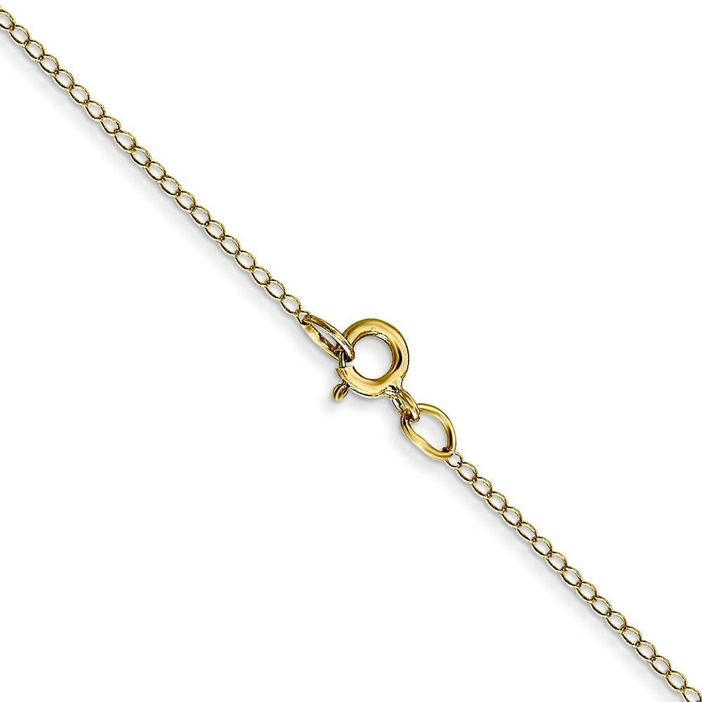 10K Yellow Gold .42mm Carded Curb Chain