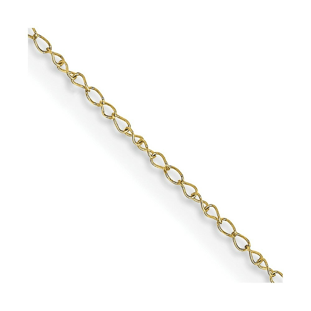 10K Yellow Gold .42mm Carded Curb Chain