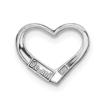 Load image into Gallery viewer, 10K White Yellow Rose Gold Floating Heart Charm Pendant
