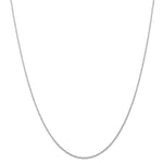 Load image into Gallery viewer, 10K White Gold Carded Rhodium-plated 0.70mm Rope Chain Necklace
