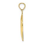 Load image into Gallery viewer, 10K Yellow White Gold Polished Beveled Cross With Round Tips Charm Pendant
