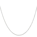 Load image into Gallery viewer, 10k White Gold .5mm Carded Curb Chain
