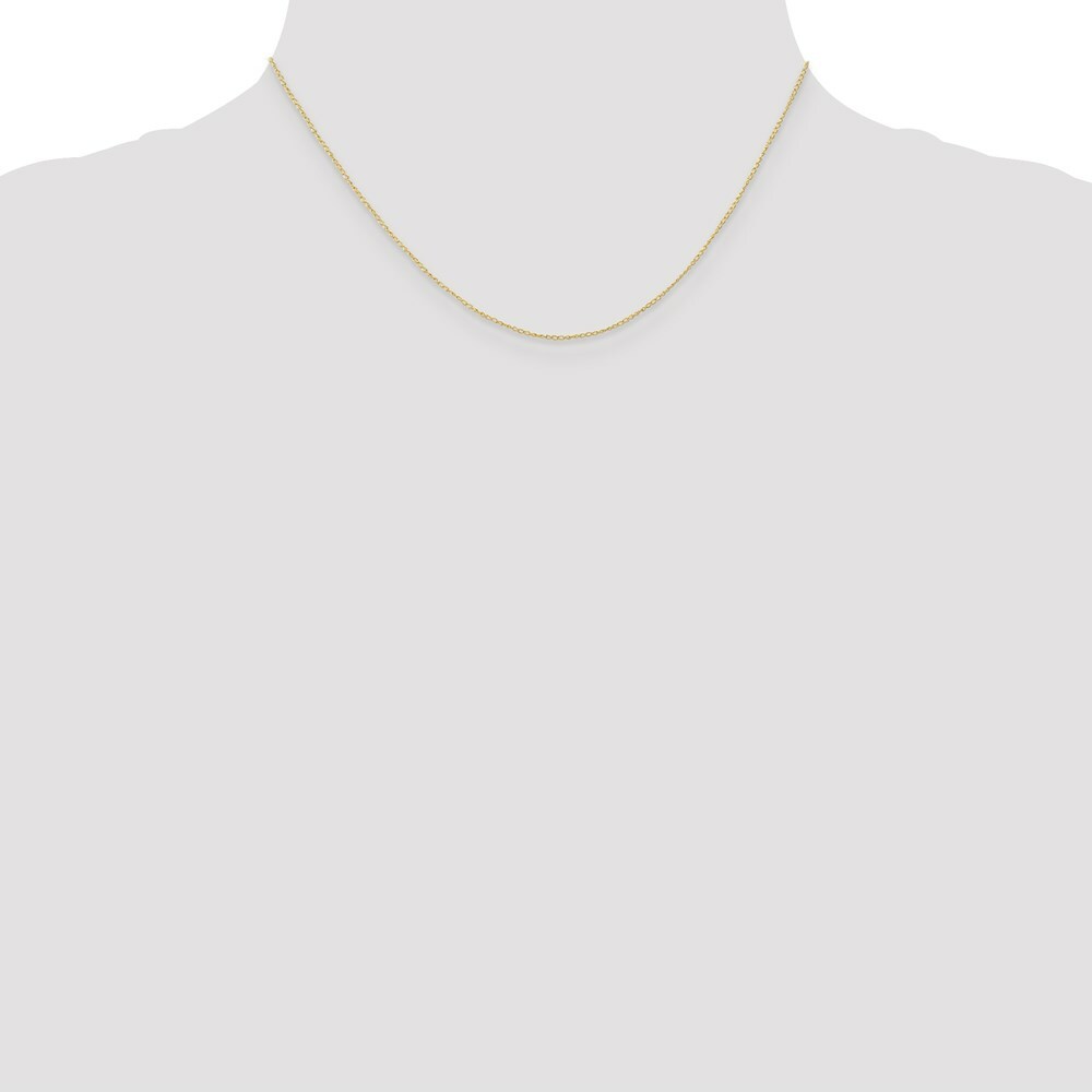 10K Yellow Gold .5mm Carded Curb Chain