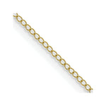 Load image into Gallery viewer, 10K Yellow Gold .5mm Carded Curb Chain
