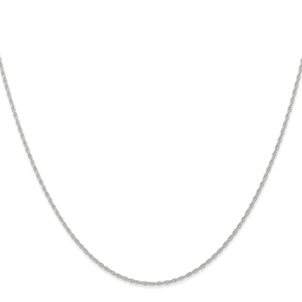 10k White Gold .95mm Carded Cable Rope Chain