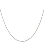 Load image into Gallery viewer, 10k White Gold .95mm Carded Cable Rope Chain

