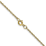 Load image into Gallery viewer, 10K Yellow Gold Carded Cable Rope Pendant Chain Necklace
