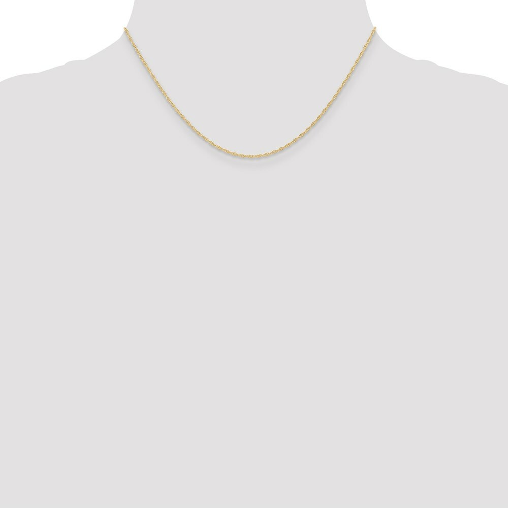 10K Yellow Gold 1.15mm Carded Cable Rope Chain
