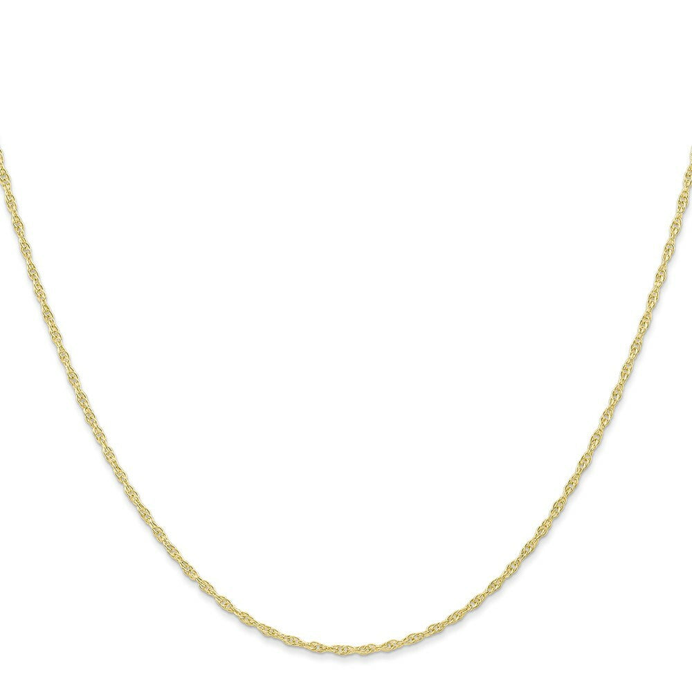10K Yellow Gold 1.15mm Carded Cable Rope Chain