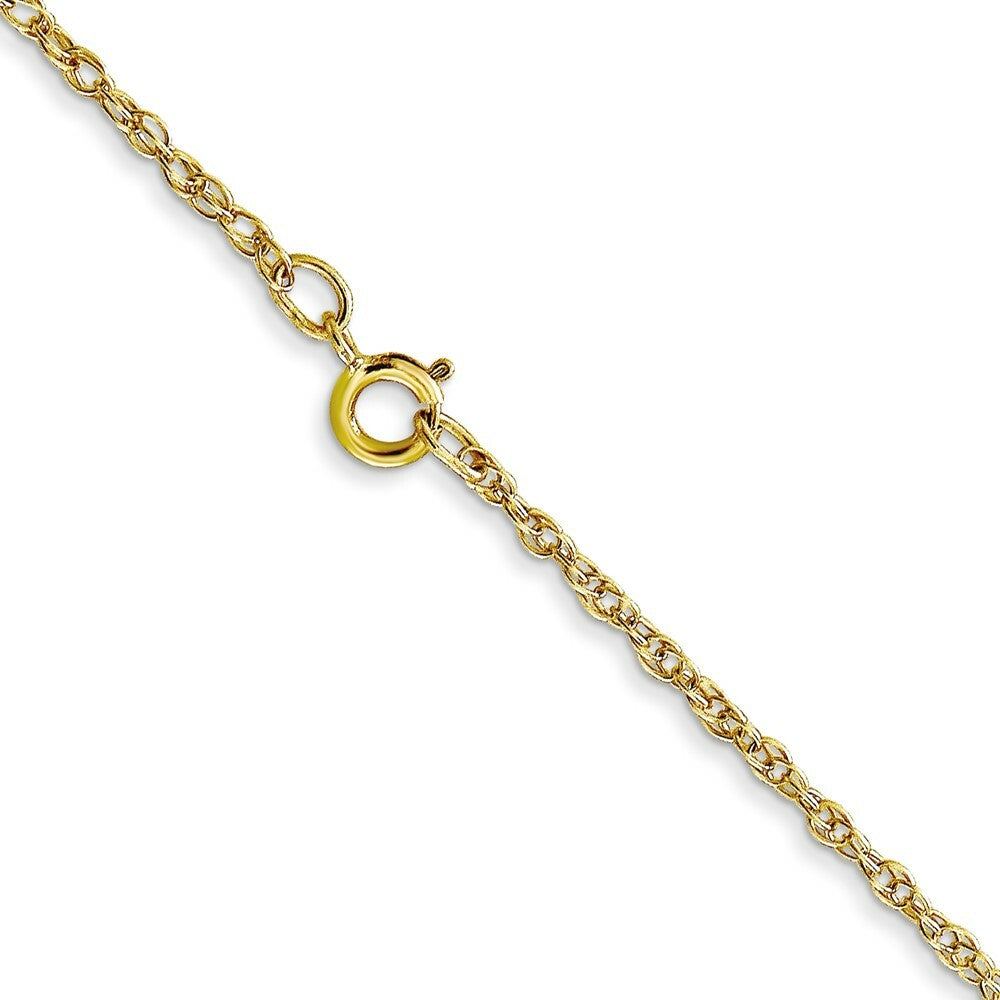 10K Yellow Gold 1.15mm Carded Cable Rope Chain