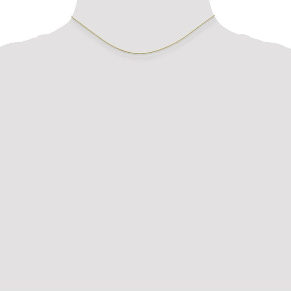 10K Yellow Gold .5mm Box Chain Necklace
