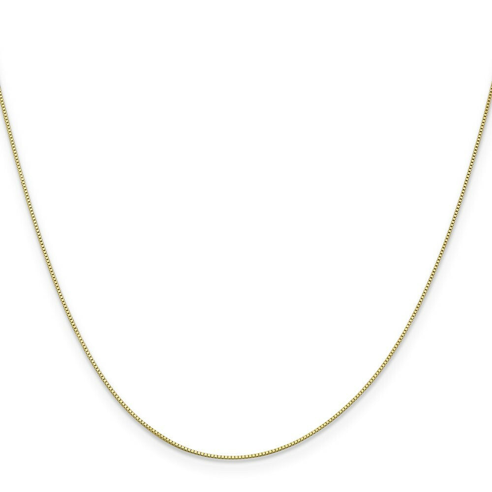 10K Yellow Gold .5mm Box Chain Necklace