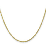 Load image into Gallery viewer, 10K Yellow Gold 1.85mm Singapore Chain Necklace
