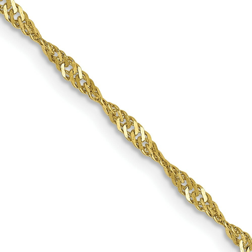 10K Yellow Gold 1.85mm Singapore Chain Necklace