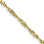 Load image into Gallery viewer, 10K Yellow Gold 1.85mm Singapore Chain Necklace
