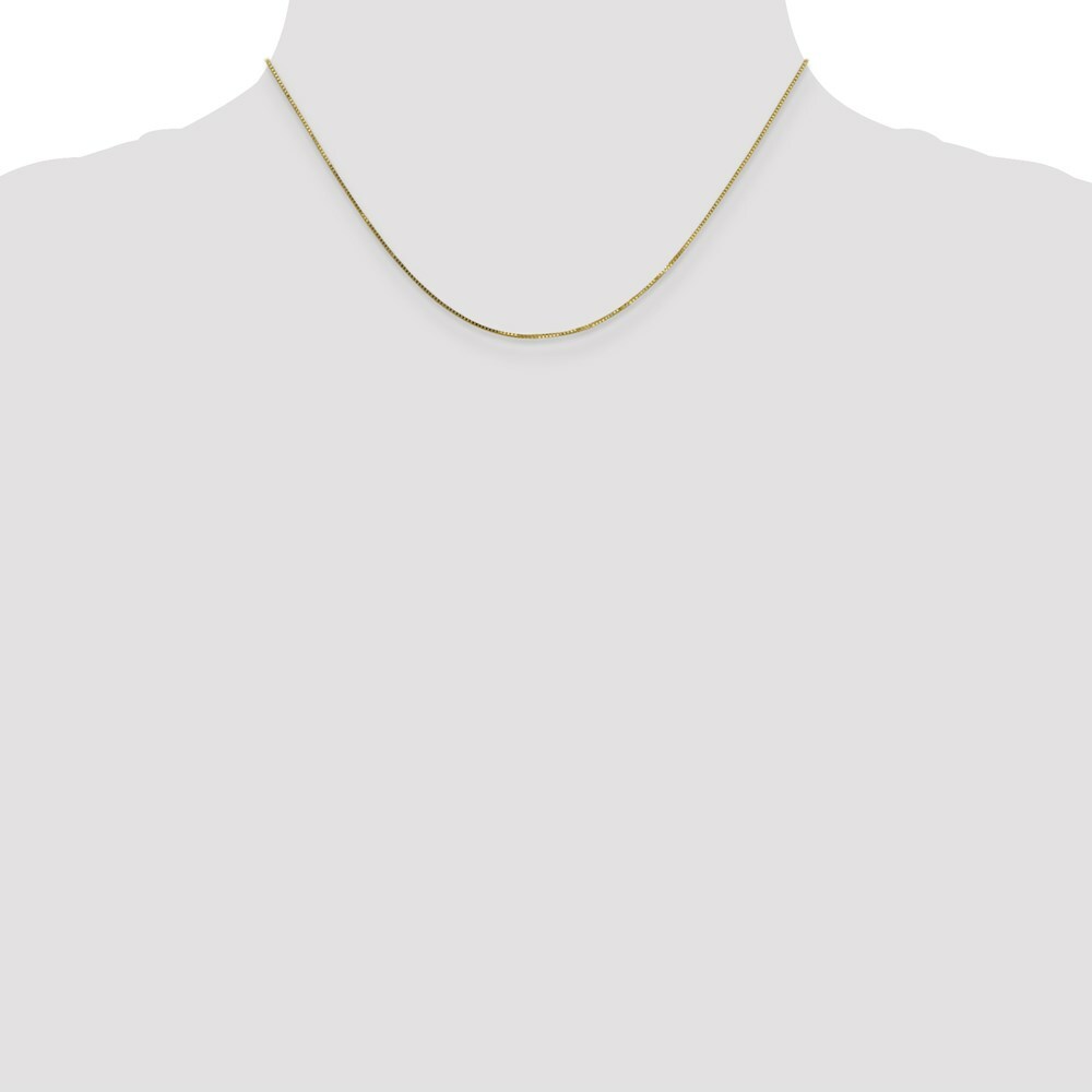 10K Yellow Gold .7mm Box Chain Necklace