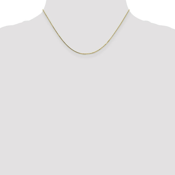 10K Yellow Gold .7mm Box Chain Necklace
